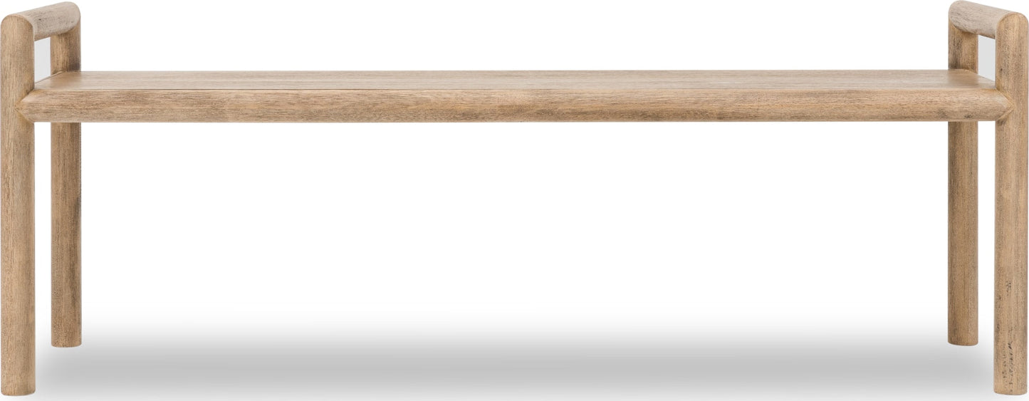 Dorsey Granola Wood Bench - Ornate Home