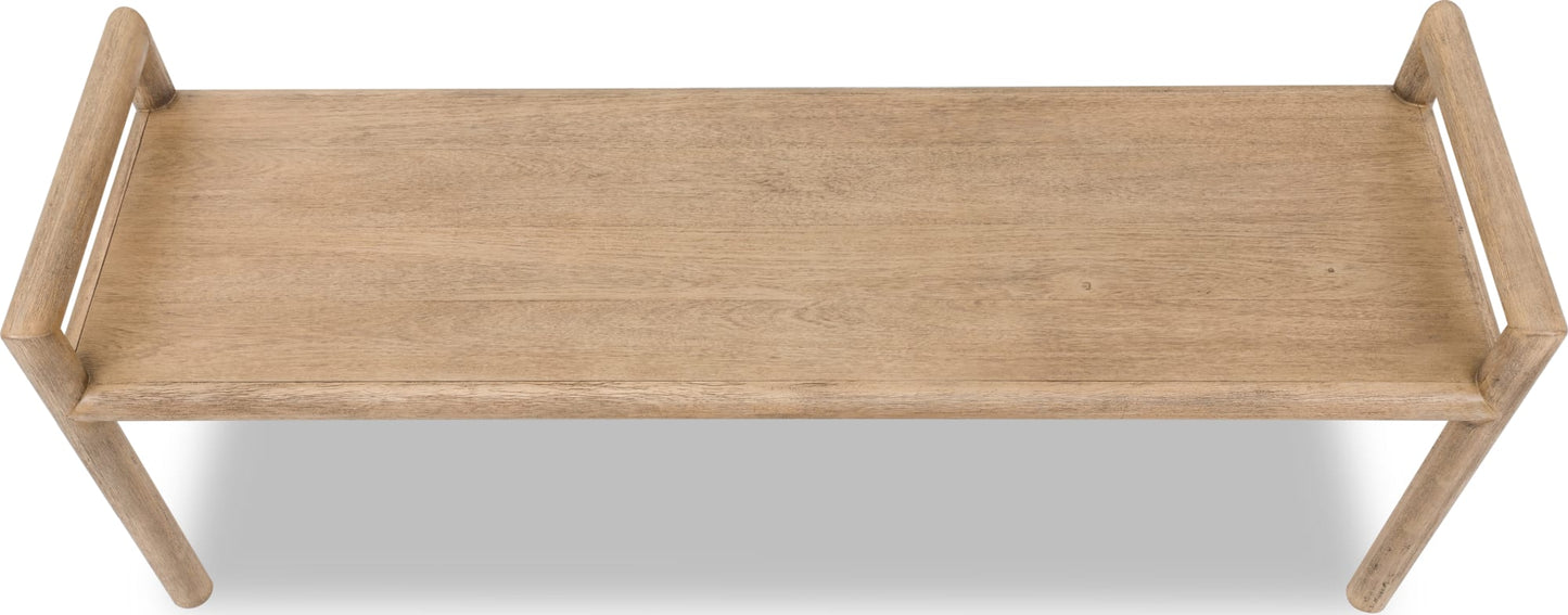 Dorsey Granola Wood Bench - Ornate Home
