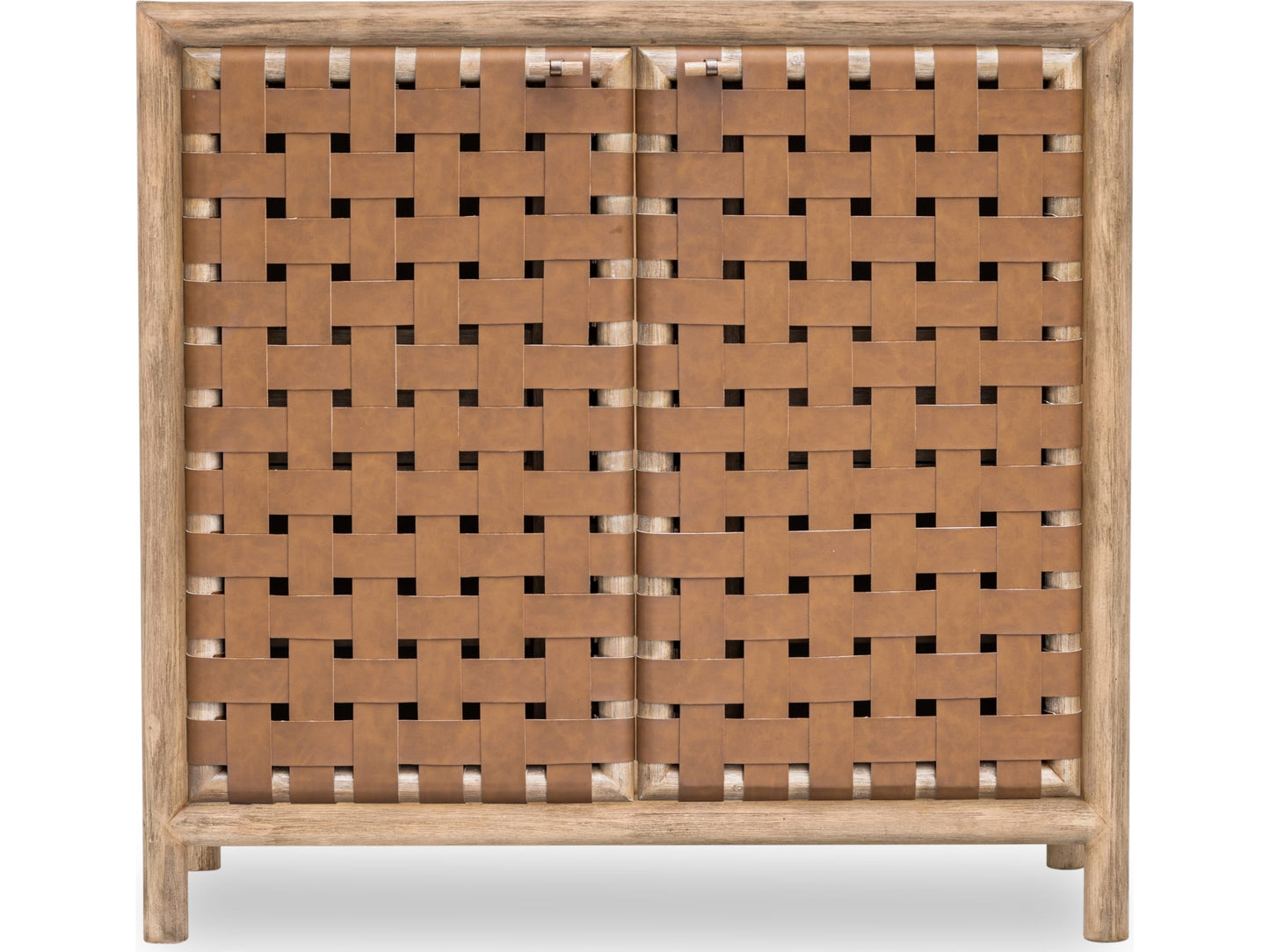 Dorsey Granola Woven Bar Cabinet - Ornate Home