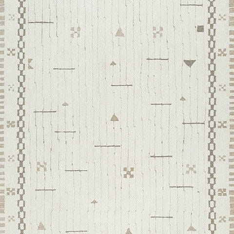 Dot Cream/Brown/Taupe Large Rug- Viva Furn