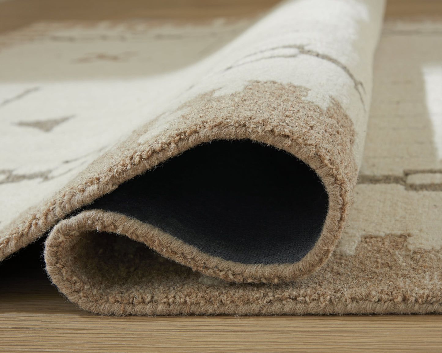 Dot Cream/Brown/Taupe Medium Rug- Viva Furn