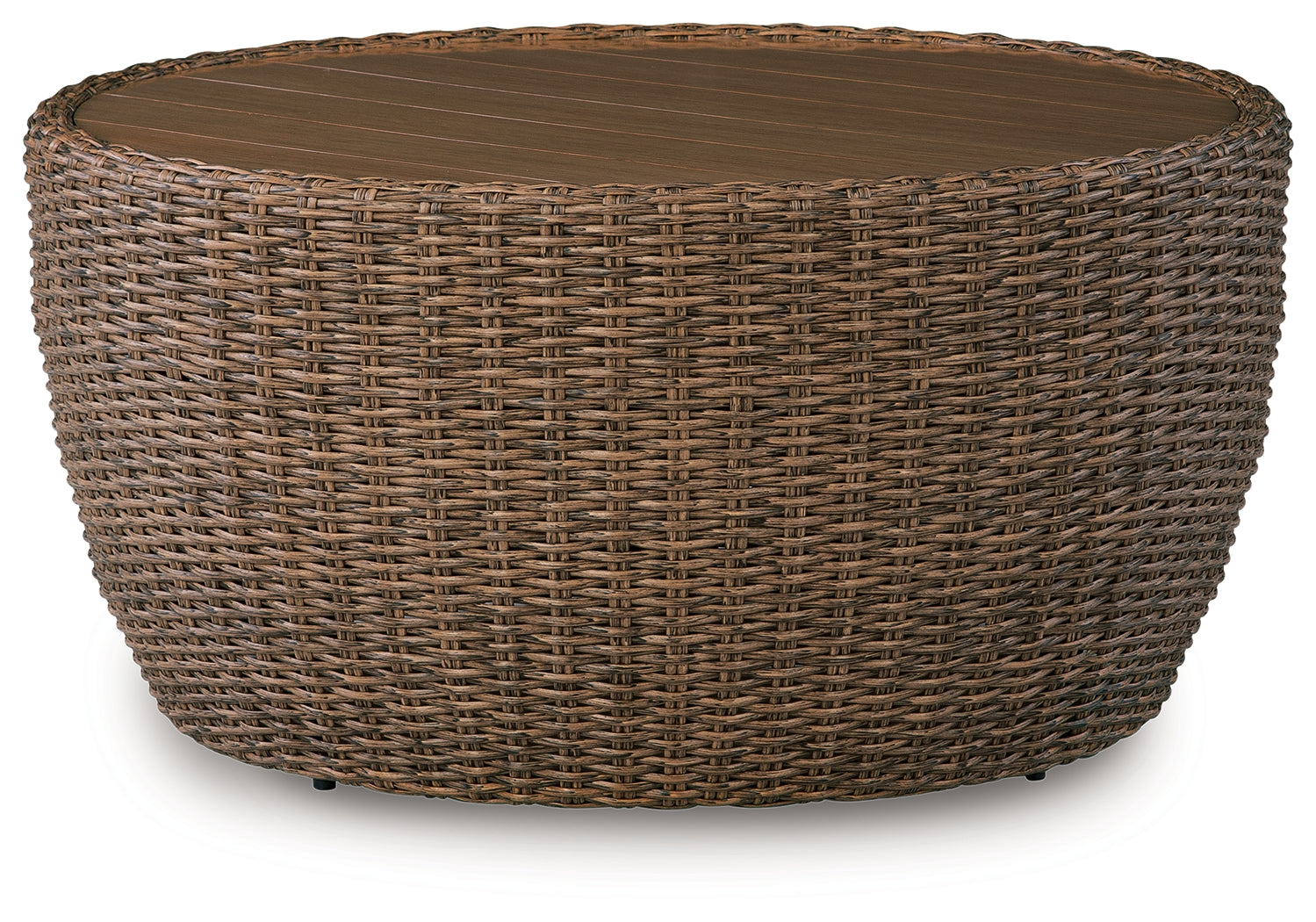 Double Point Beige Round Cocktail Table- Viva Furn