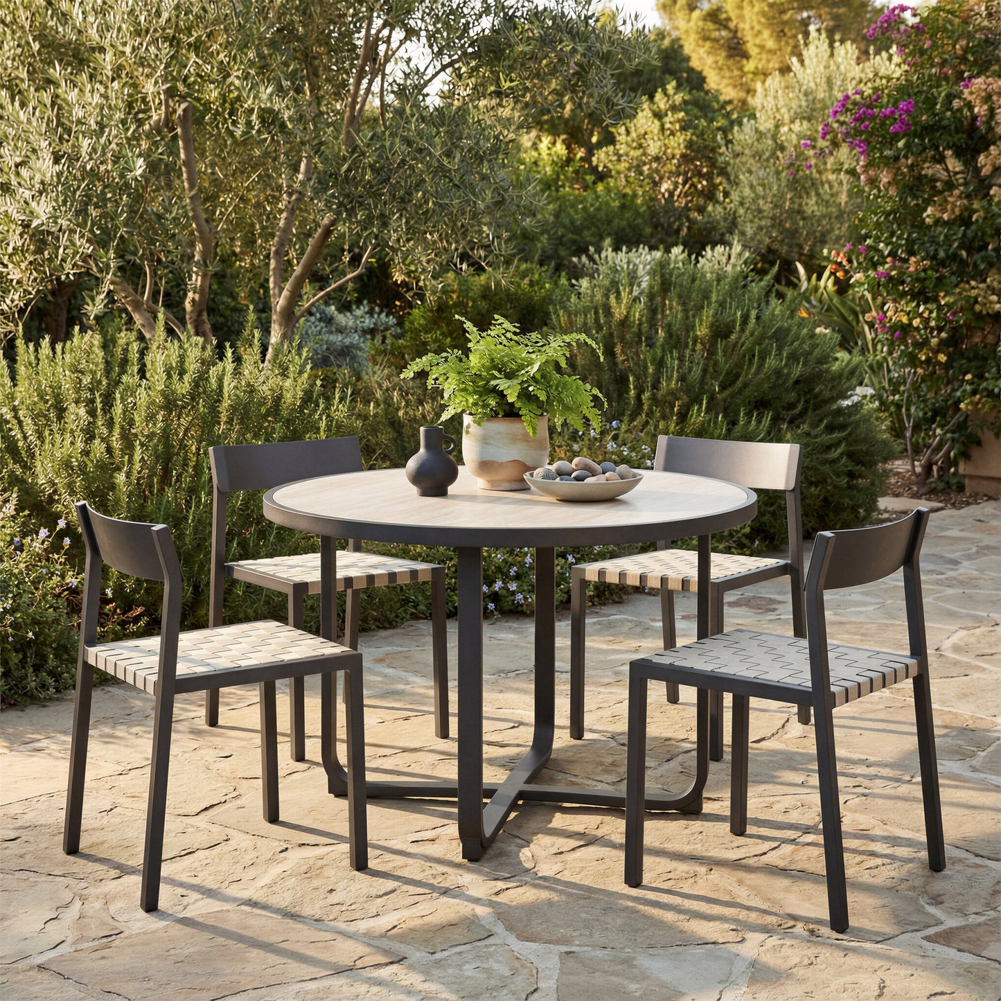 Draco Black Outdoor Dining Chair (Set of 2) - Ornate Home