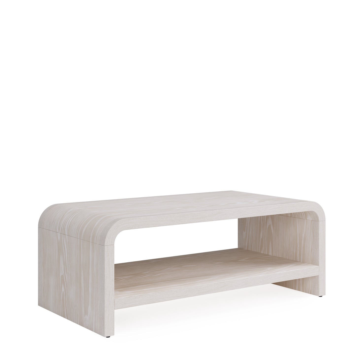 Drake Ash Wood Coffee Table in Sugar - Ornate Home