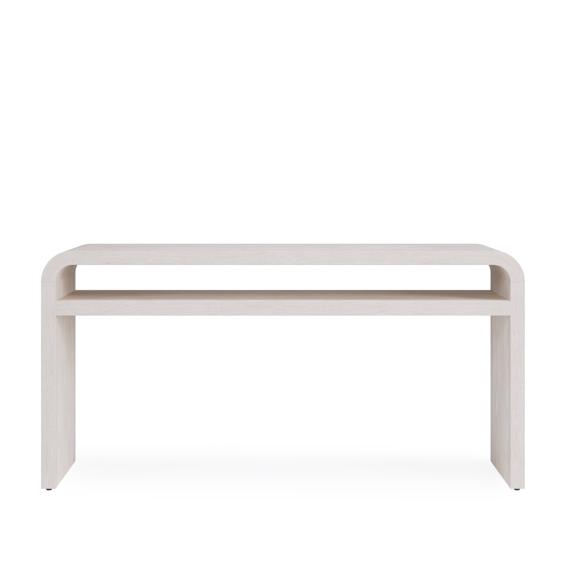 Drake Ash Wood Console Table in Sugar - Ornate Home