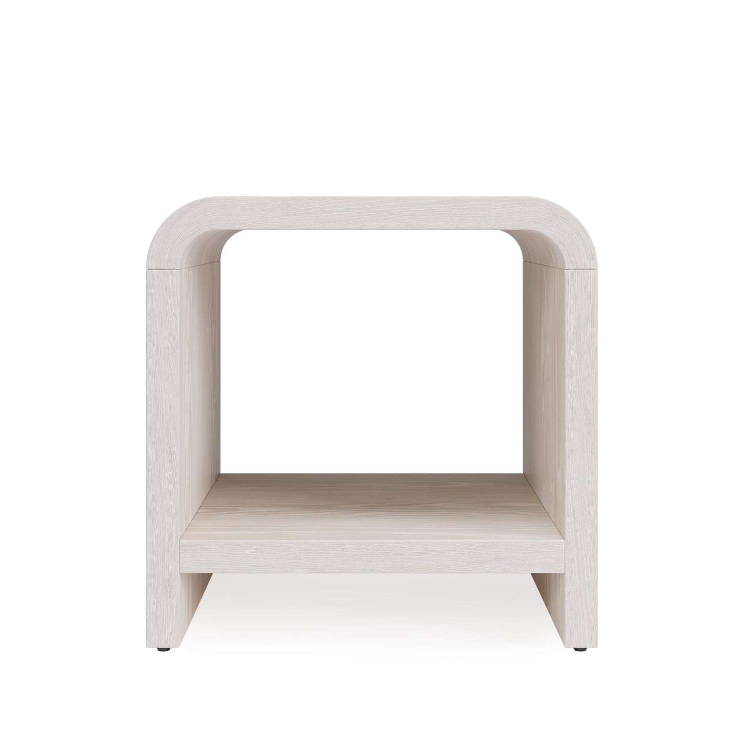Drake Ash Wood Side Table in Sugar - Ornate Home
