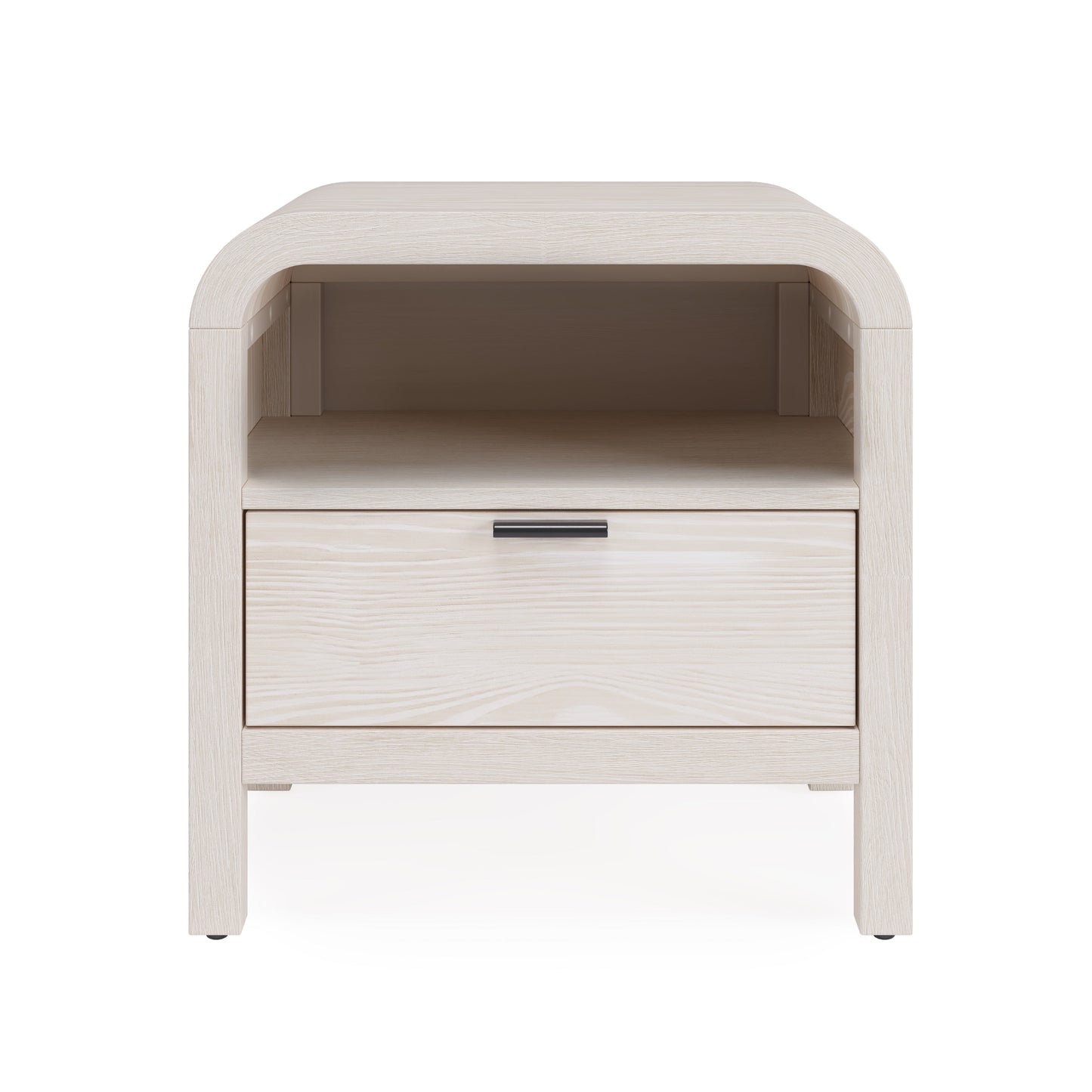 Drake One Drawer One Shelf USB-Charging Nightstand in Sugar - Ornate Home