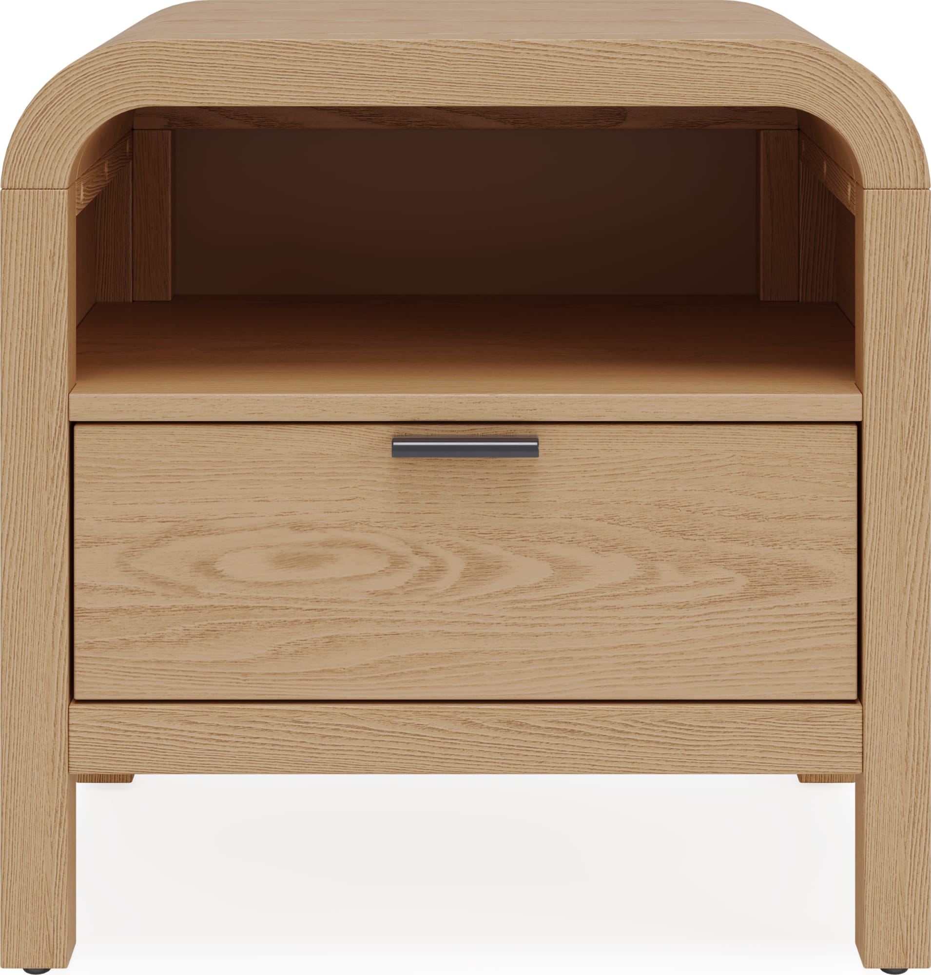 Drake Timber One Drawer Nightstand W/USB - Ornate Home
