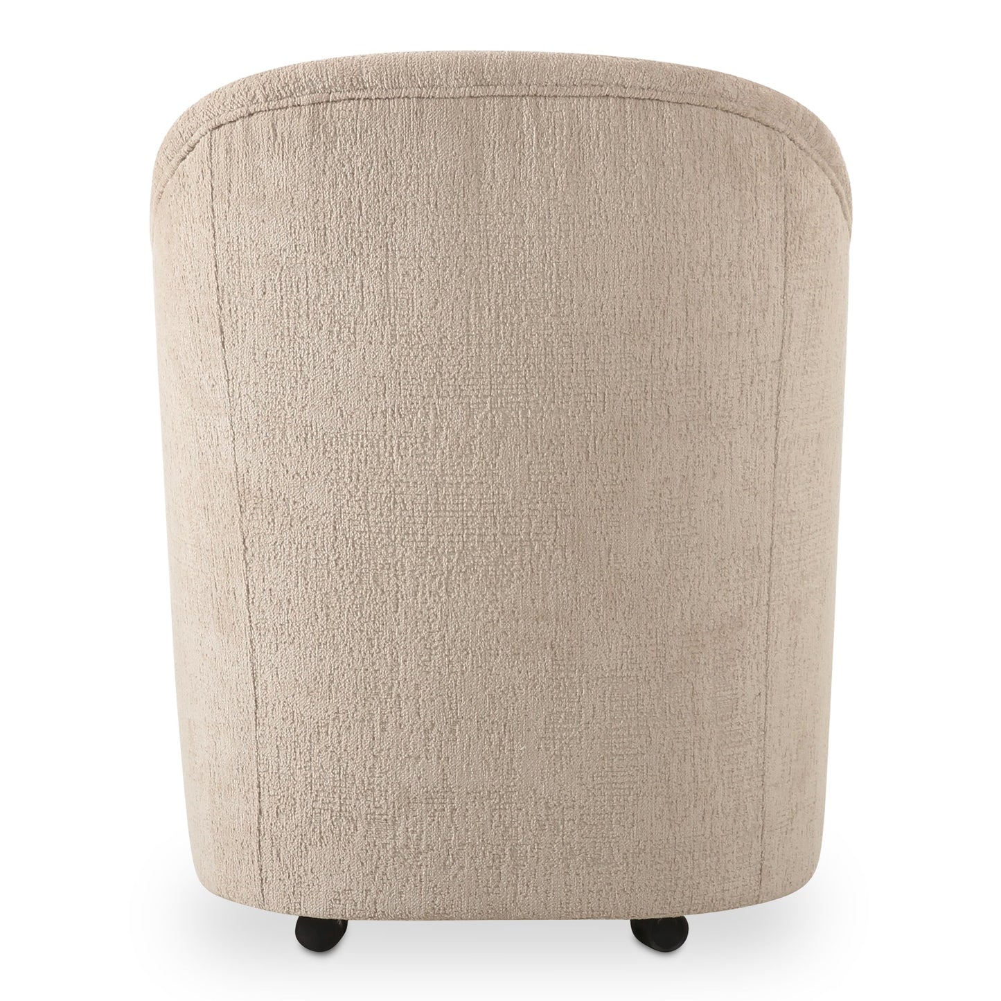 Drava Beige Rolling Dining Chair - Ornate Home