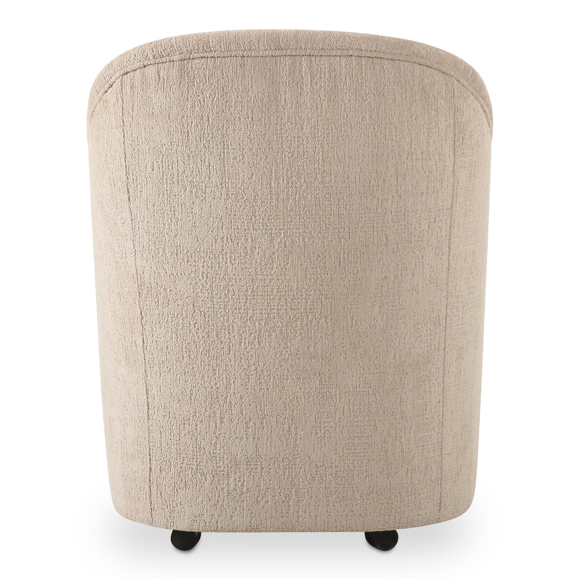 Drava Beige Rolling Dining Chair - Ornate Home