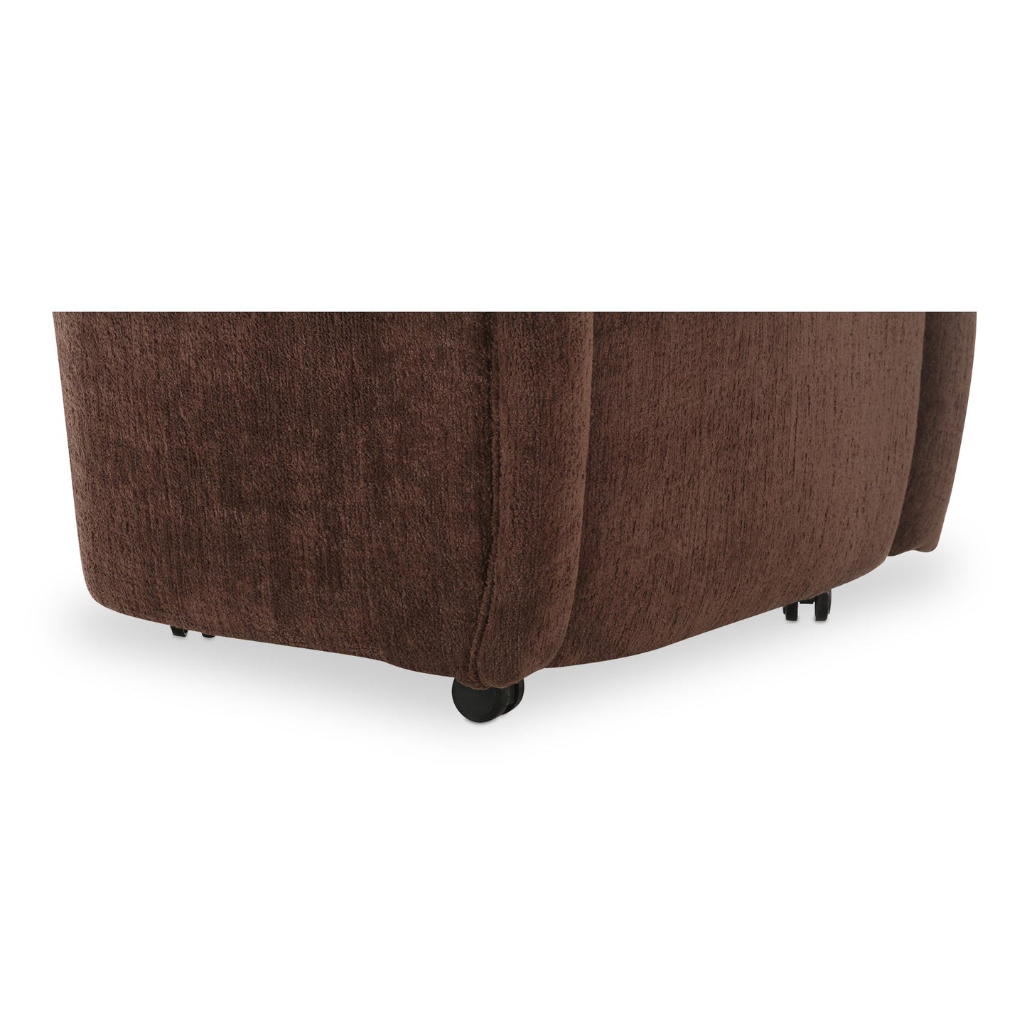 Drava Dark Brown Rolling Dining Chair - Ornate Home