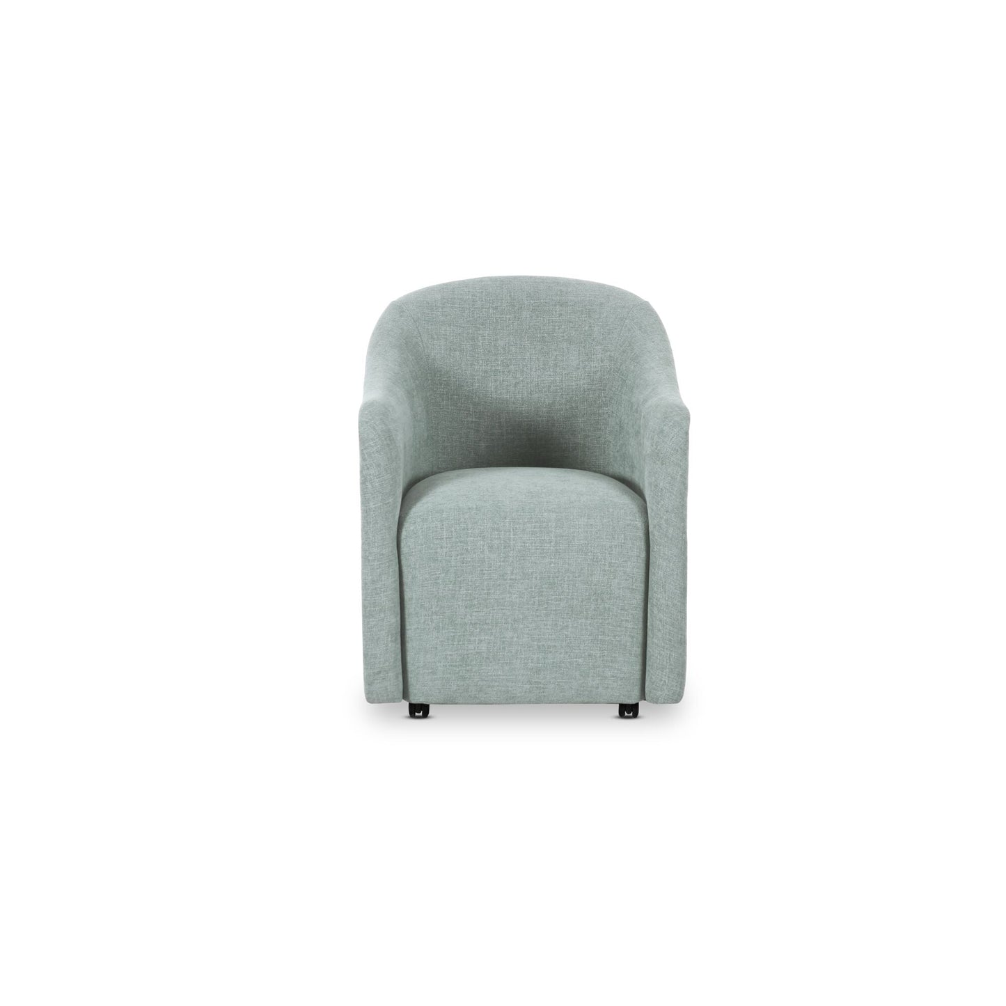 Drava Light Blue Rolling Dining Chair - Ornate Home