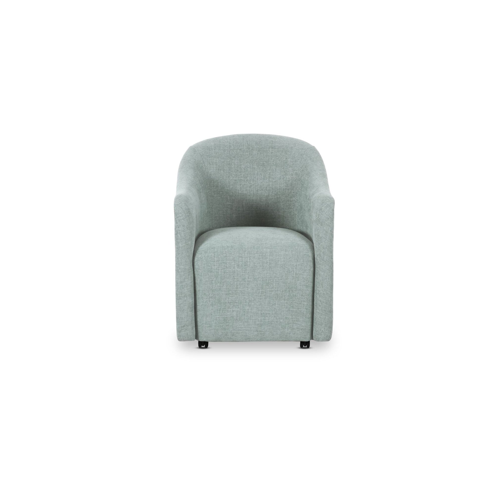 Drava Light Blue Rolling Dining Chair - Ornate Home
