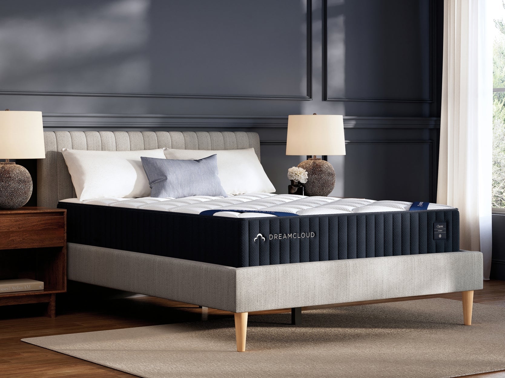 DreamCloud Classic Hybrid Firm White Full Mattress- Viva Furn