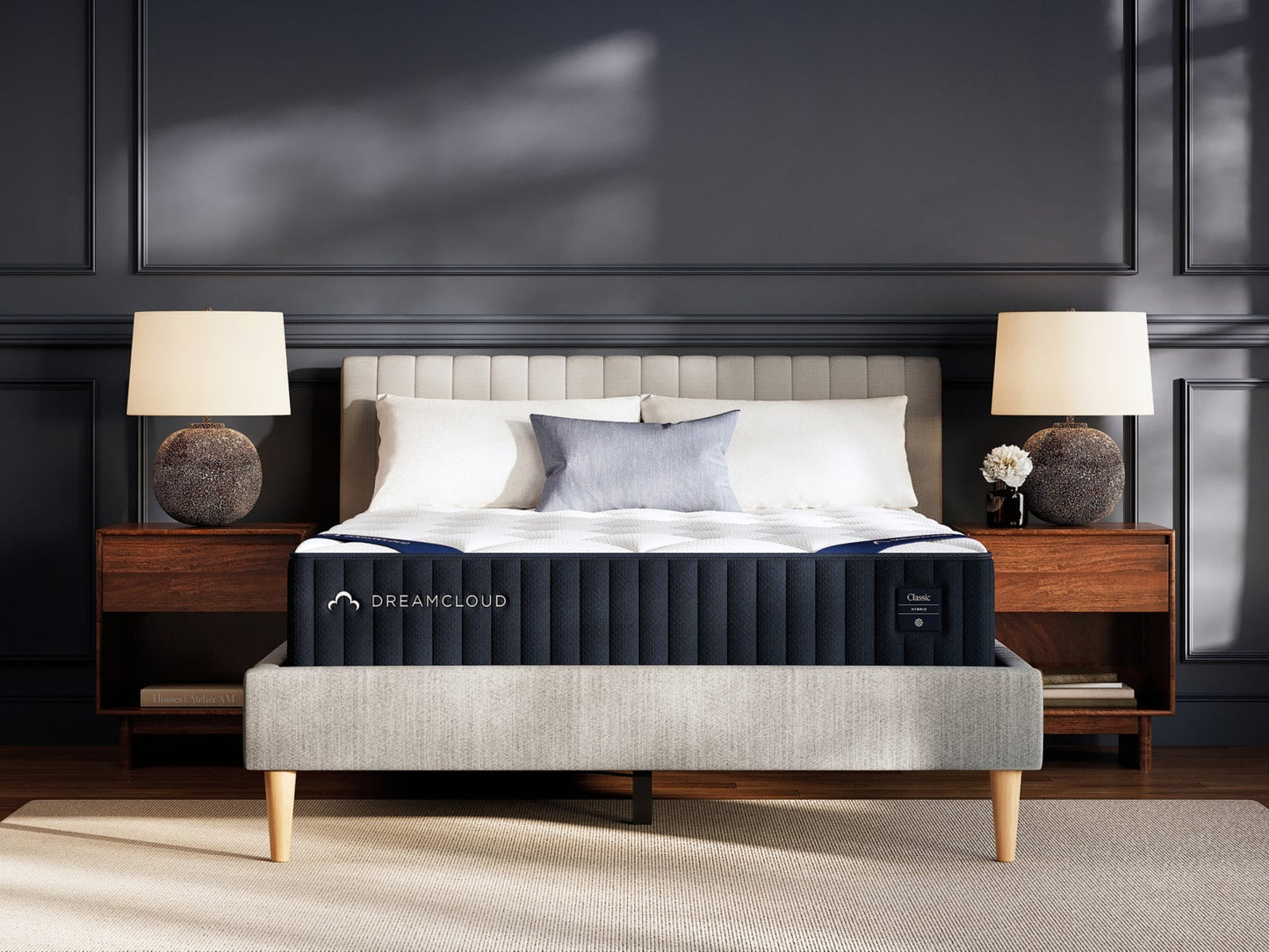 DreamCloud Classic Hybrid Firm White King Mattress- Viva Furn