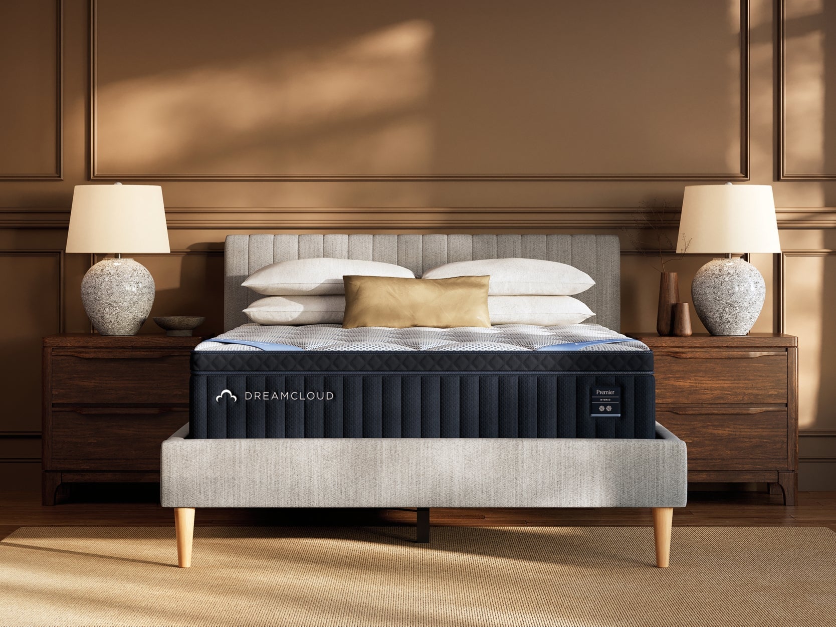 DreamCloud Premier Hybrid Medium White Twin Mattress- Viva Furn
