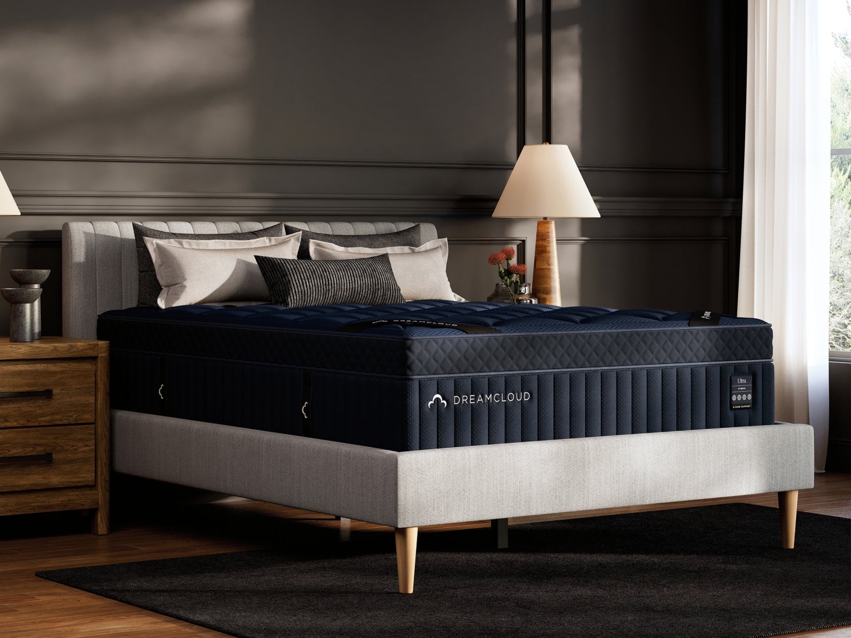 DreamCloud Ultra Hybrid Medium White California King Mattress- Viva Furn