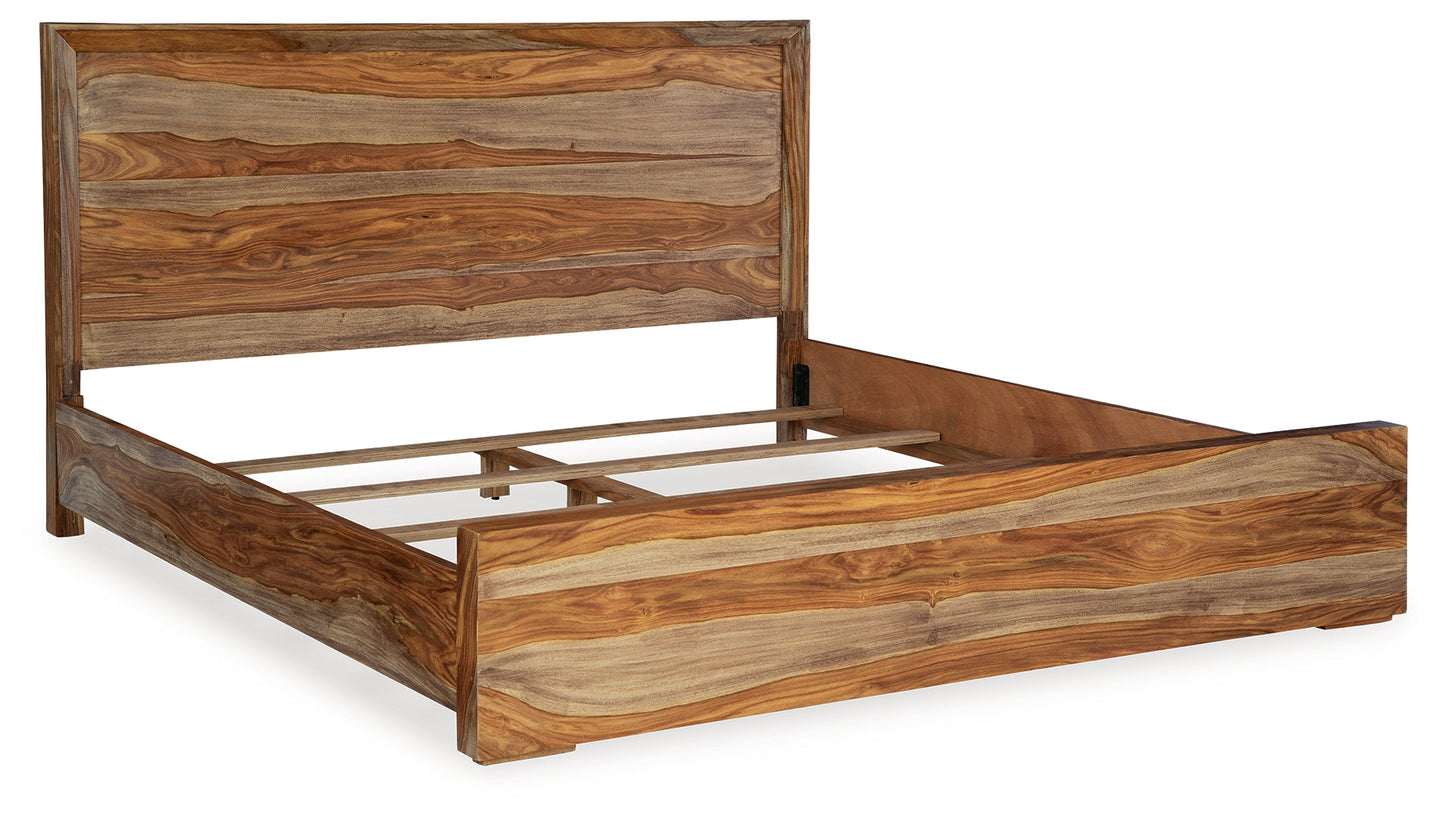 Dressonni King Panel Bedroom Set with Dresser and Mirror- Viva Furn