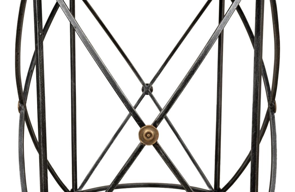 Drum & Fife Grey Lamp Table Marble - Ornate Home