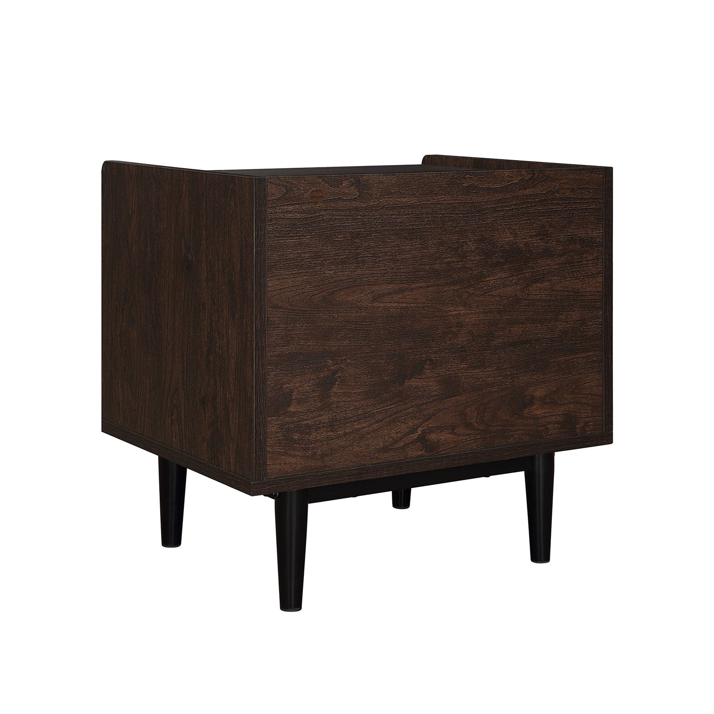 Duane Nightstand in Dark Brown and Navy Blue - Ornate Home