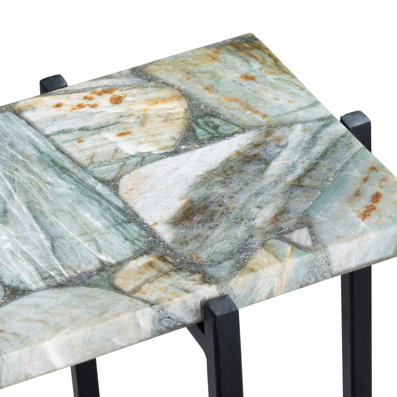 Dublin Green/Black Console Table - Ornate Home