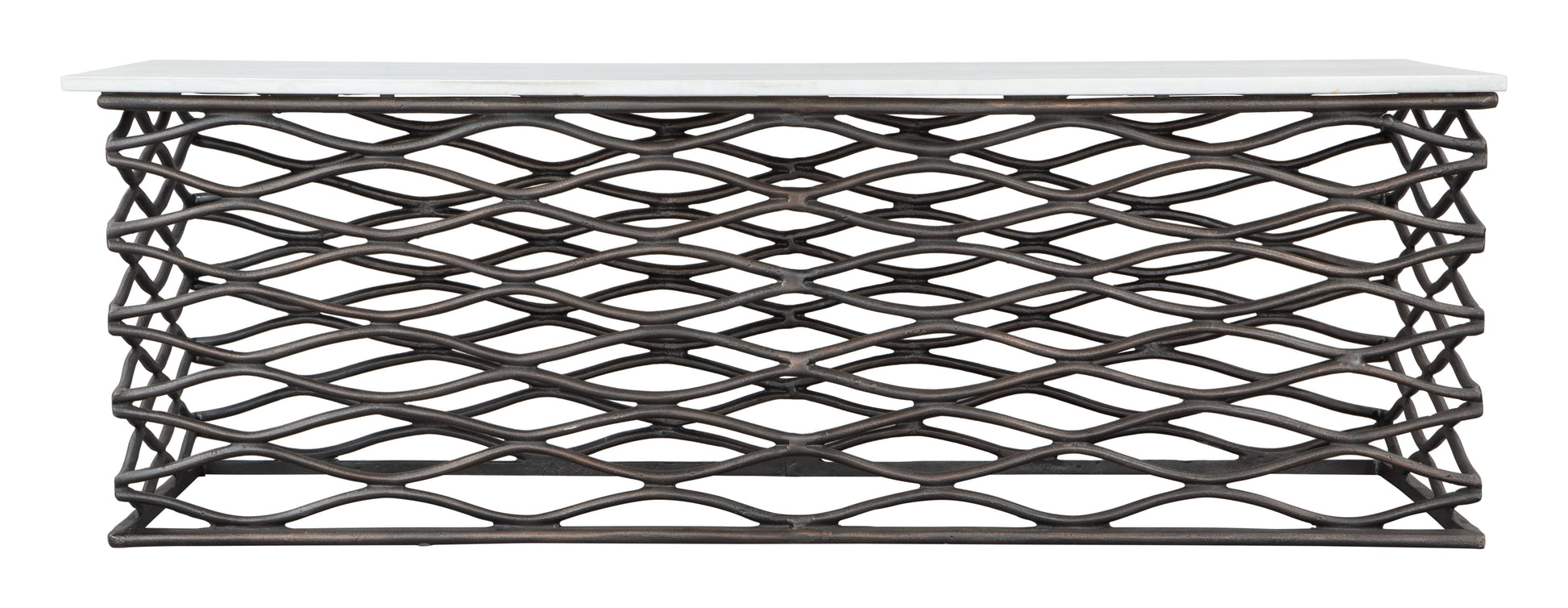 Duchess White & Antique Bronze Coffee Table - Ornate Home