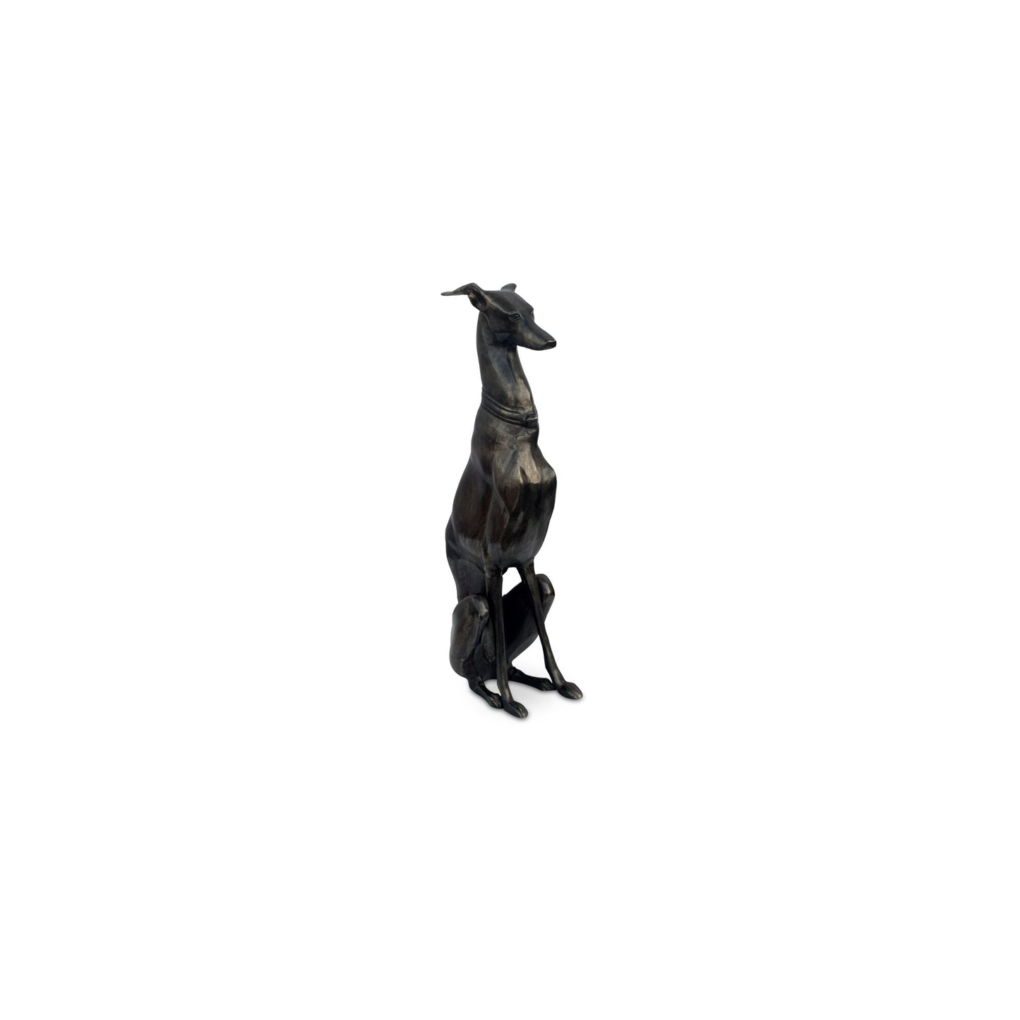 Duke Black Cast Aluminum Sculpture - Ornate Home