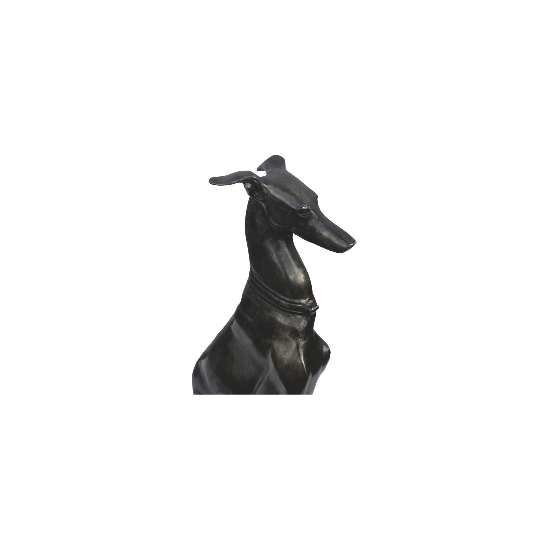 Duke Black Cast Aluminum Sculpture - Ornate Home