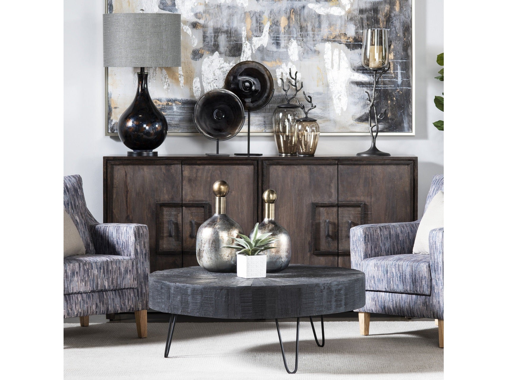 Dummond Black Cocktail Table - Ornate Home
