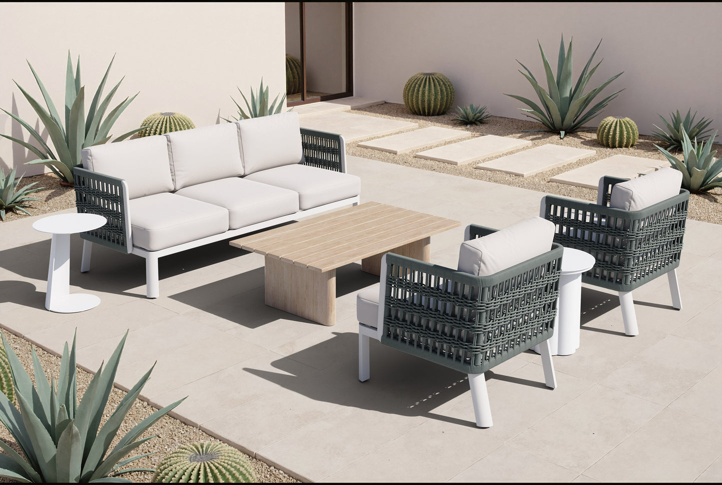 Duna Natural Outdoor Coffee Table - Ornate Home