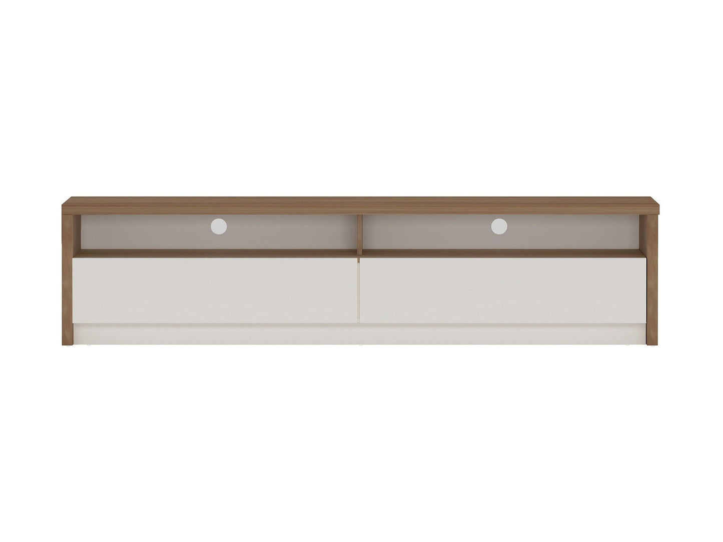 Duncan 70" TV Stand in Maple and Off White - Ornate Home