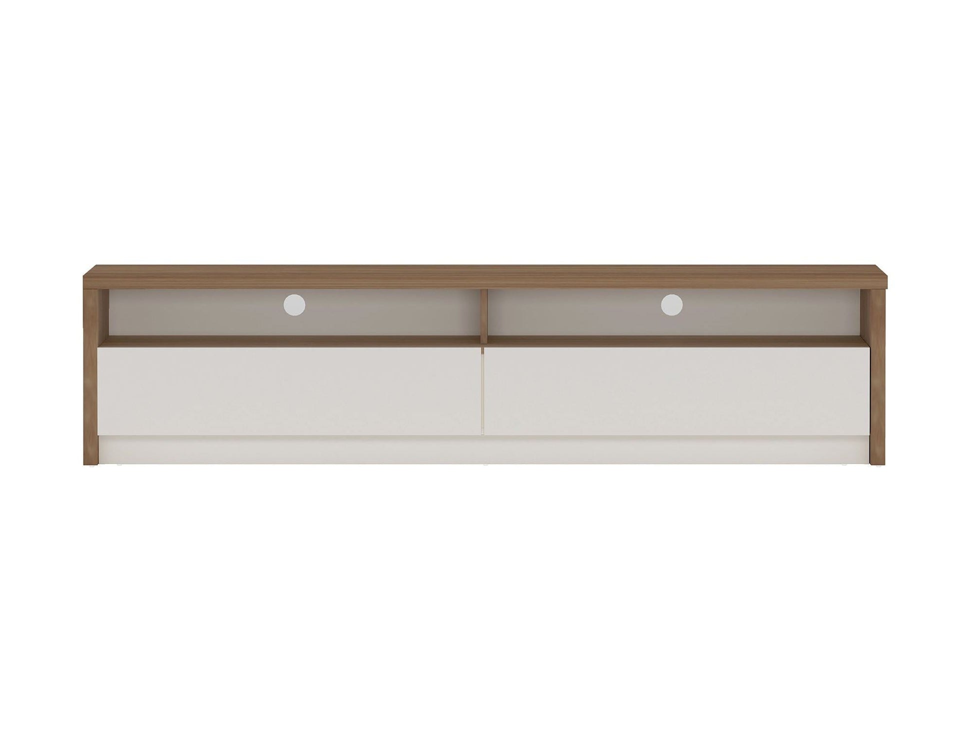 Duncan 70" TV Stand in Maple and Off White - Ornate Home