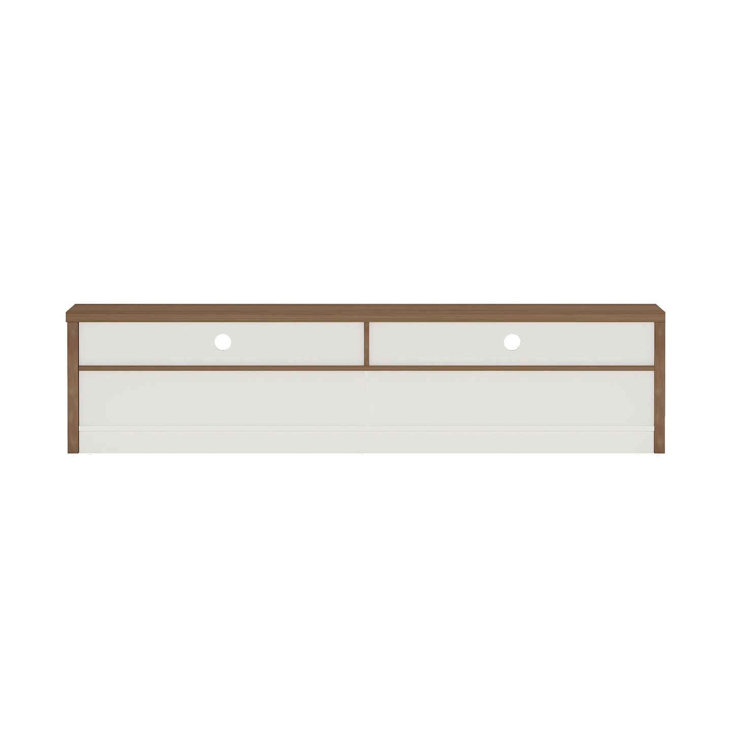 Duncan 70" TV Stand in Maple and Off White - Ornate Home