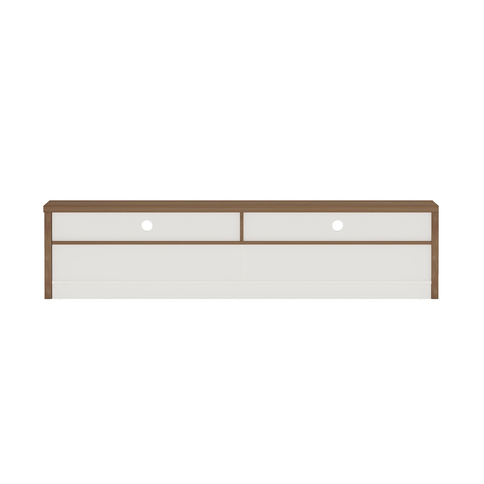 Duncan 70" TV Stand in Maple and Off White - Ornate Home