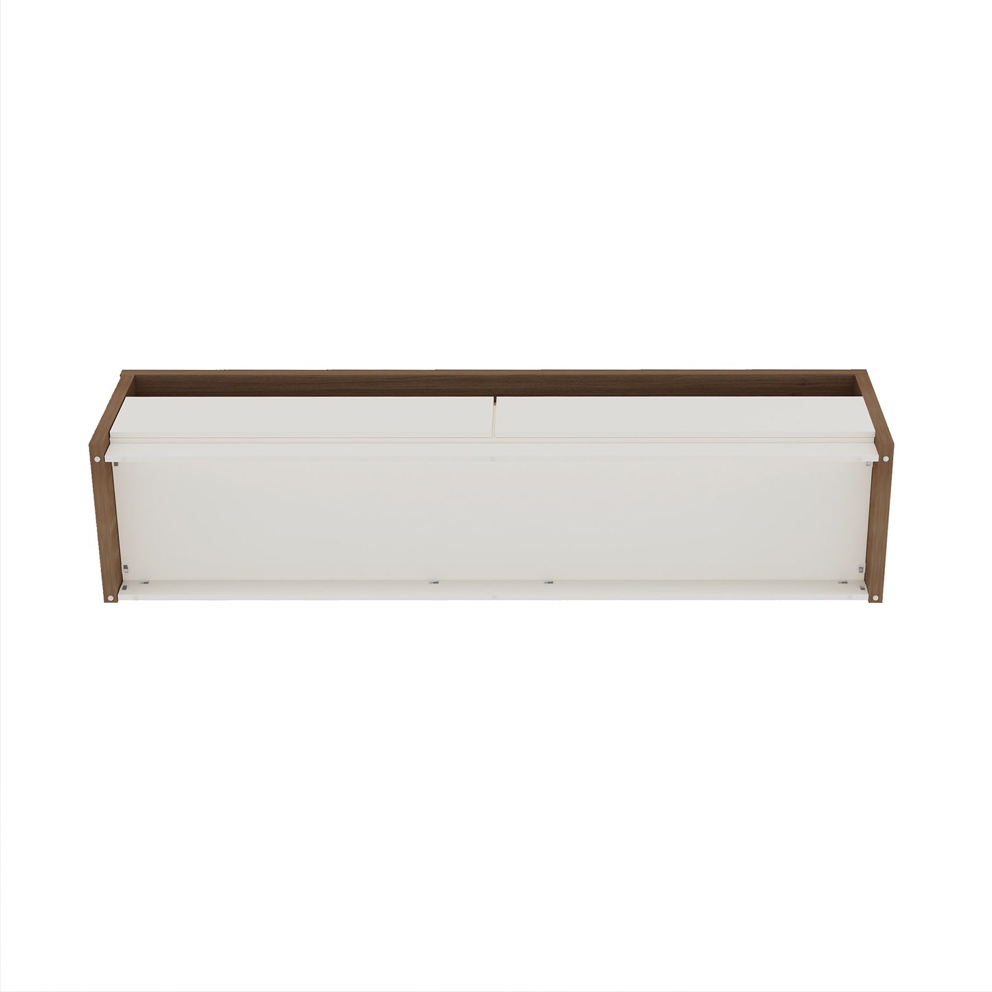 Duncan 70" TV Stand in Maple and Off White - Ornate Home