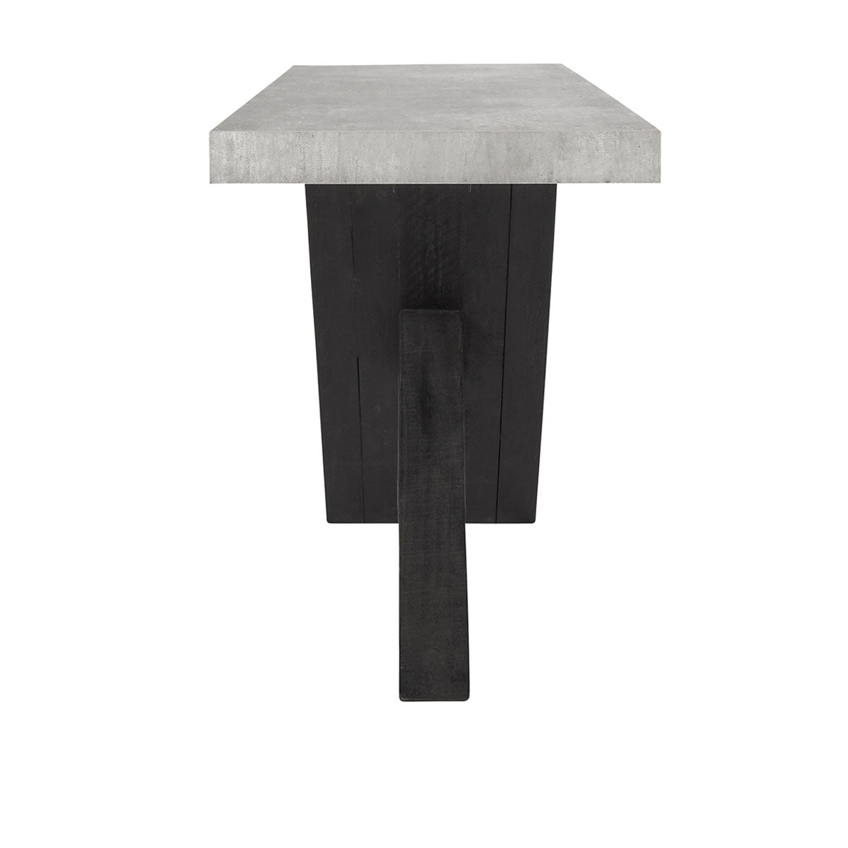 Durant Black/Antique Gray Console Table - Ornate Home