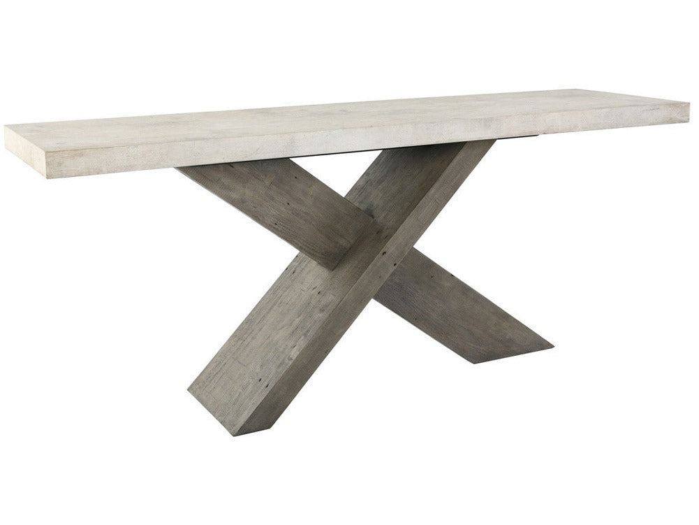 Durant Distressed Gray Console Table - Ornate Home
