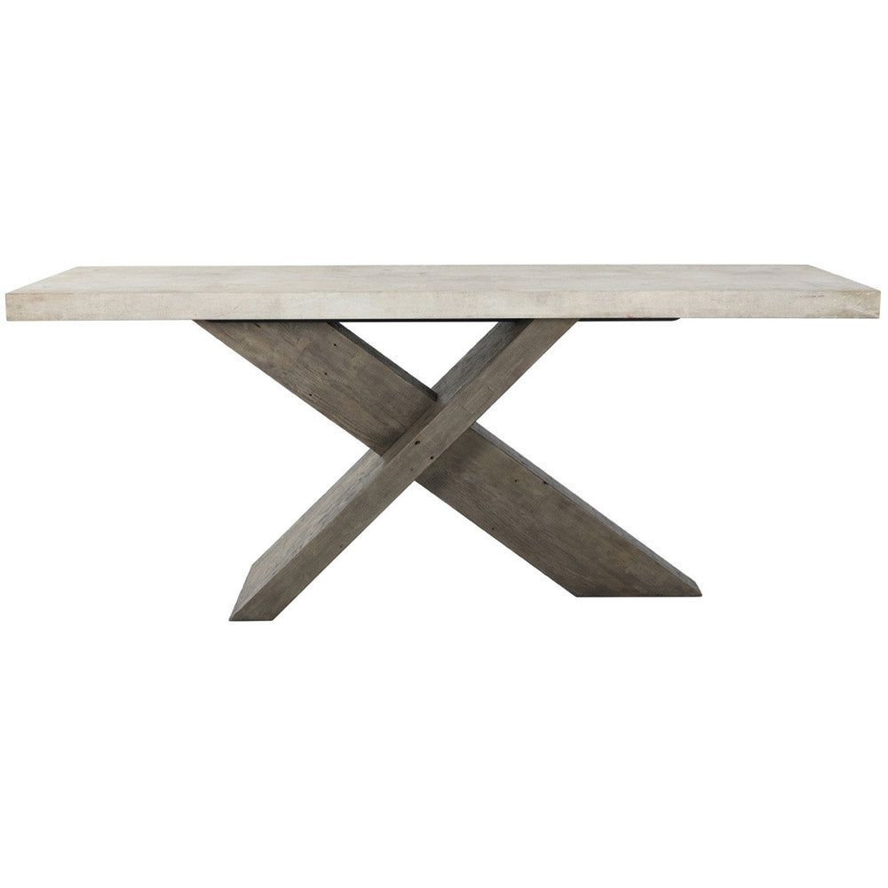 Durant Distressed Gray Console Table - Ornate Home