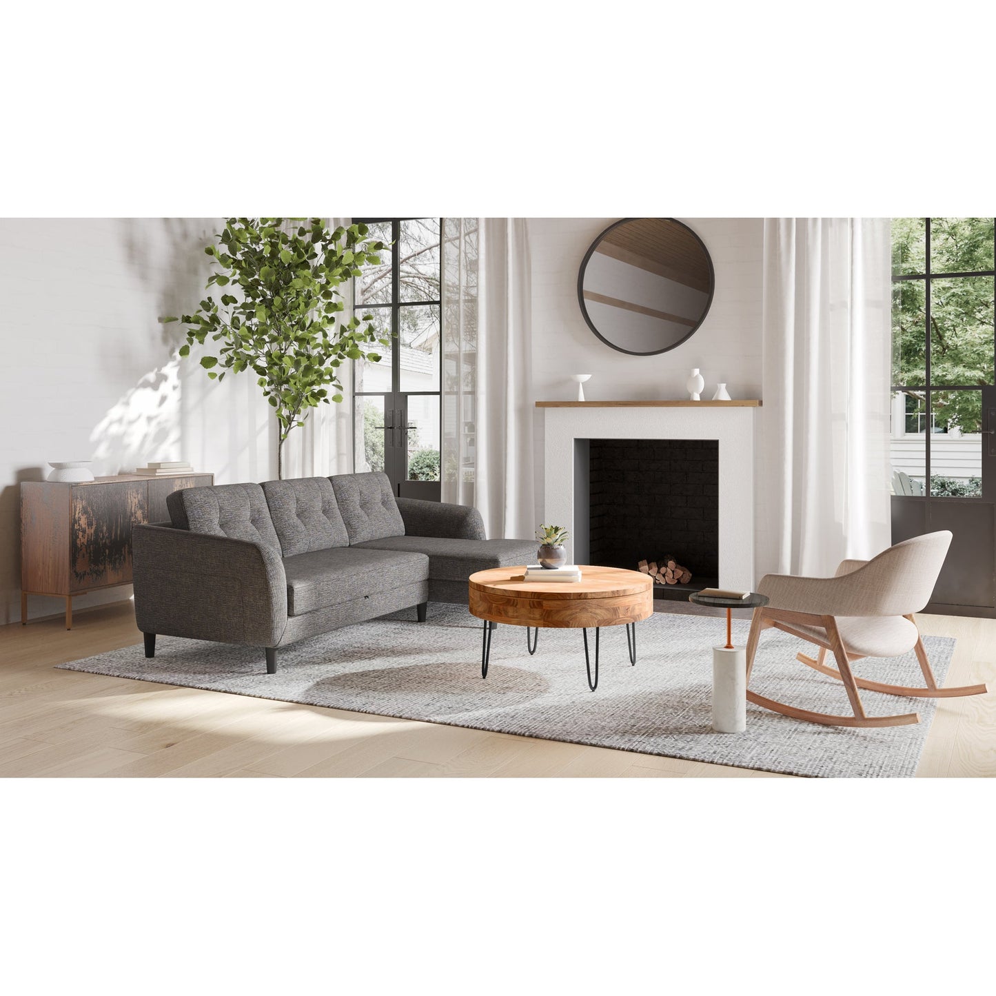 Dusk Black Accent Table - Ornate Home