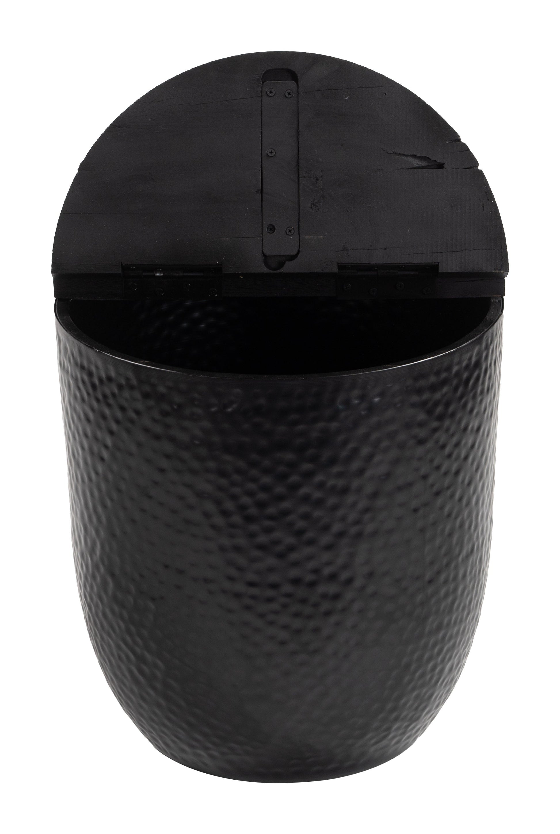 Duskan Black Storage Side Table - Ornate Home