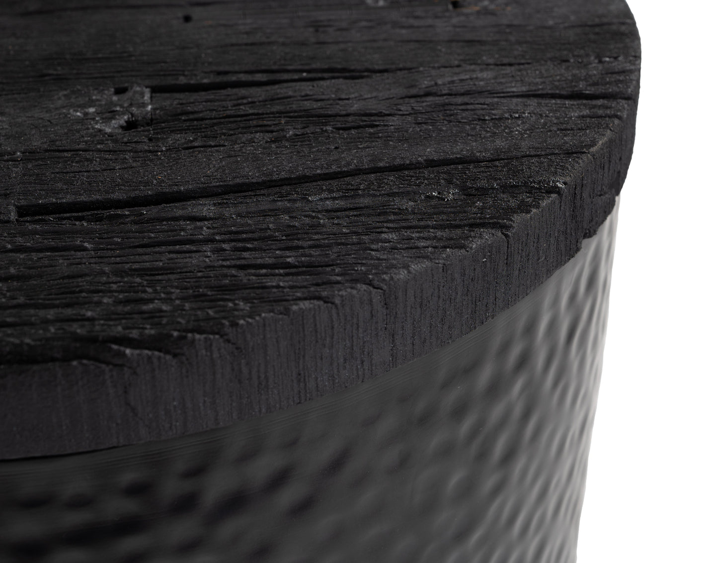 Duskan Black Storage Side Table - Ornate Home