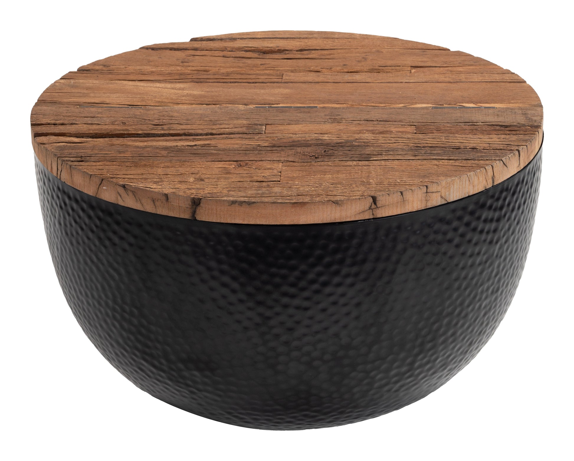 Duskan Natural & Black Storage Coffee Table - Ornate Home