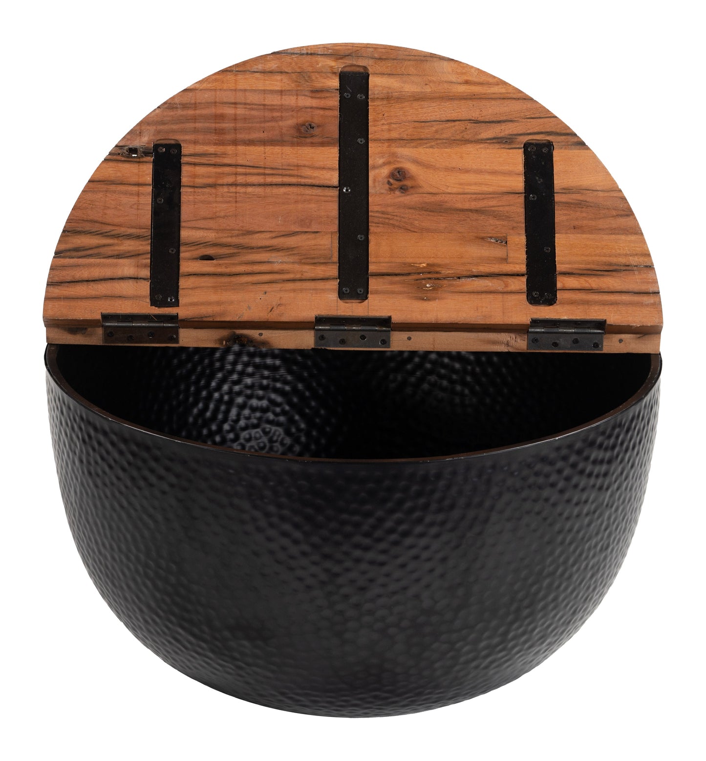 Duskan Natural & Black Storage Coffee Table - Ornate Home