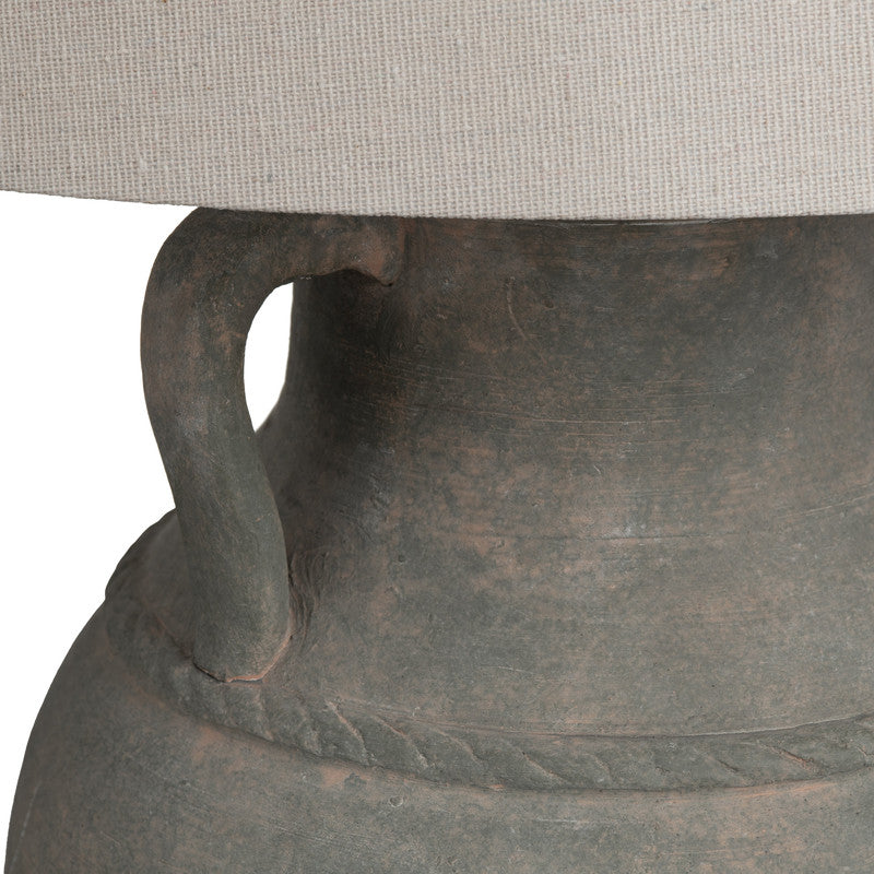 Dutton Matte Green/Beige Table Lamp - Ornate Home