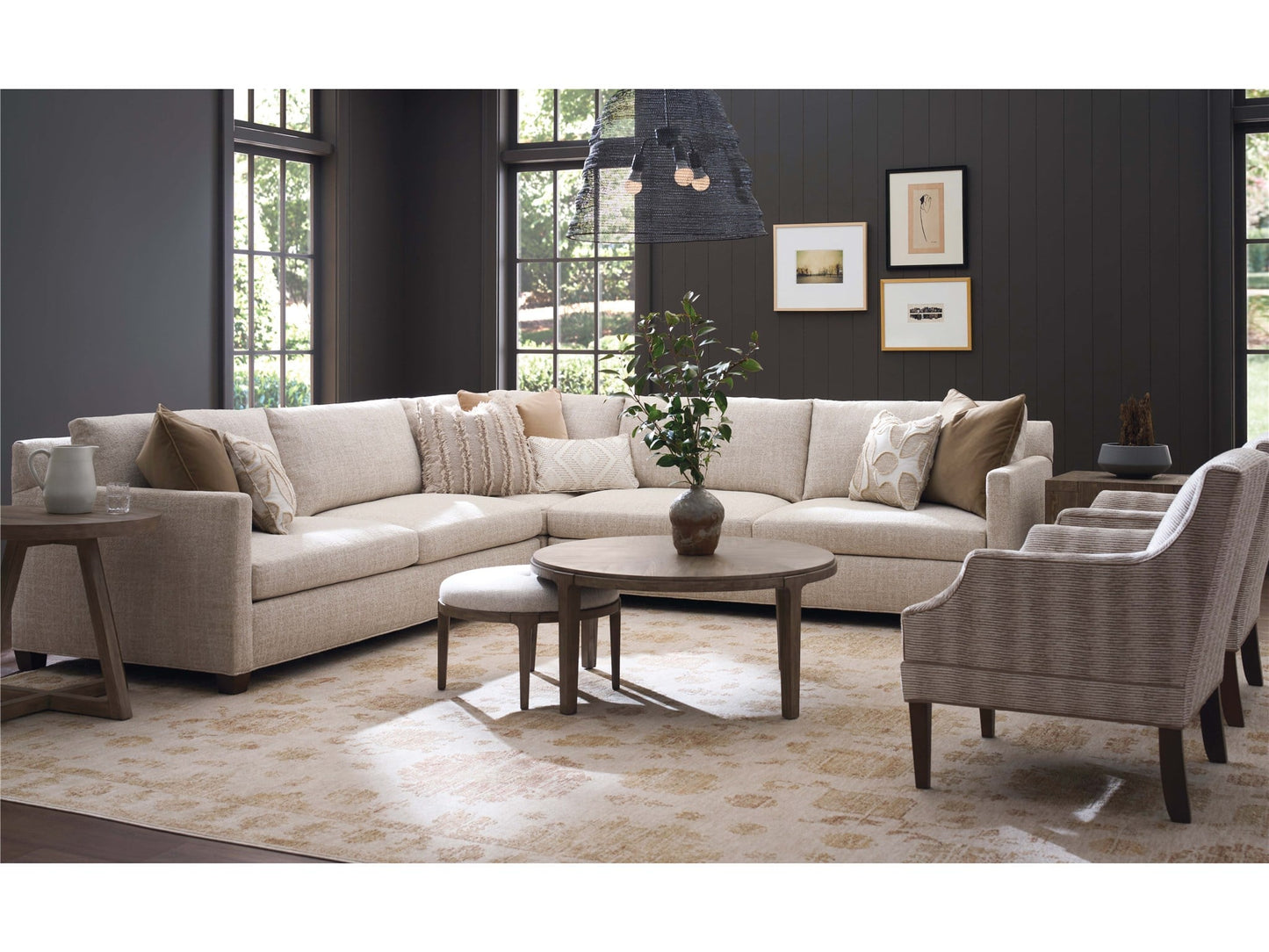 Dwell Boulder Bunching Ottoman - Ornate Home