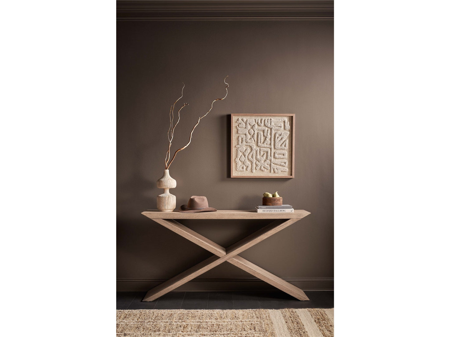 Dwell Boulder Cross Console - Ornate Home
