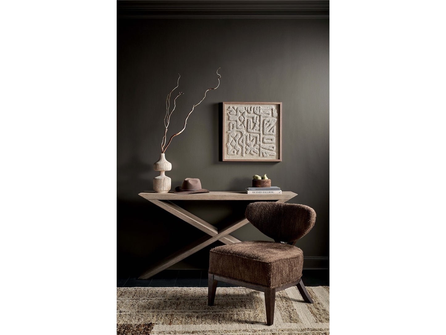 Dwell Boulder Cross Console - Ornate Home