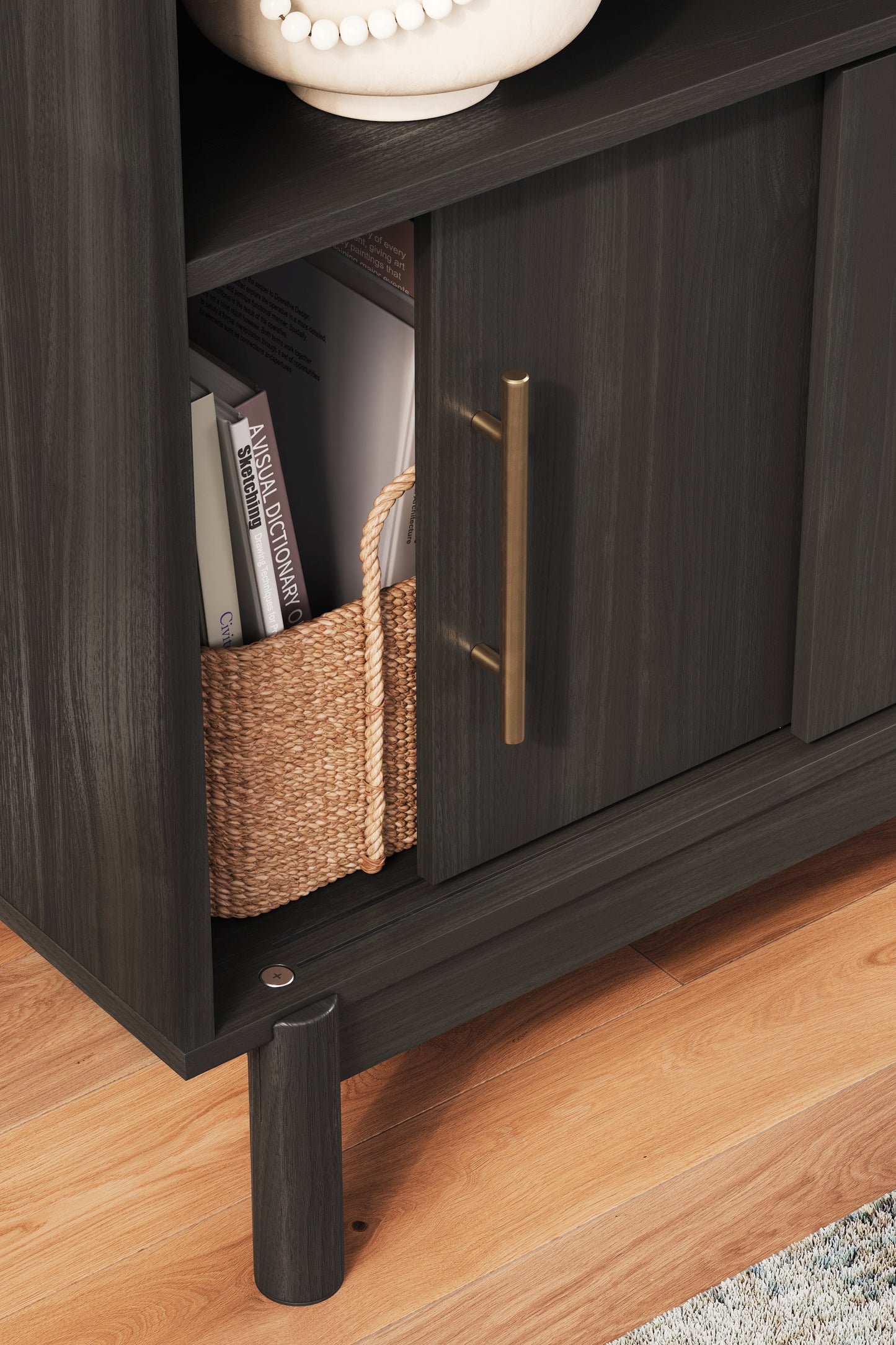 Brymont Dark Gray Accent Cabinet