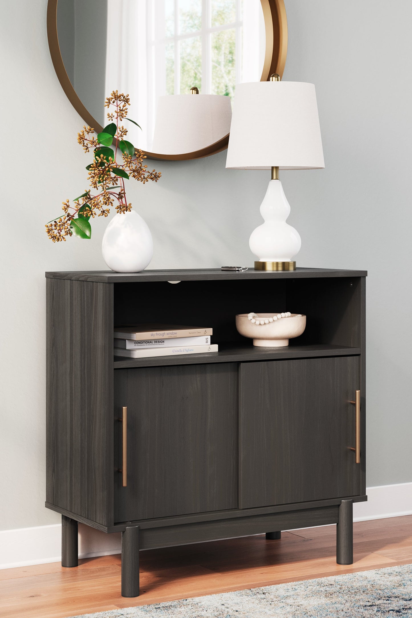 Brymont Dark Gray Accent Cabinet