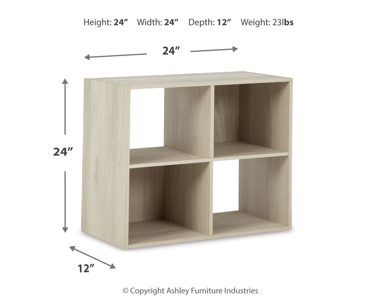 Socalle Light Natural Four Cube Organizer